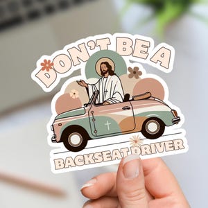 Boho Christian Sticker Funny Faith Based Vinyl Decal Bible Verse Sticker for Teen Girl Aesthetic Waterproof Sticker for Women Christian Gift