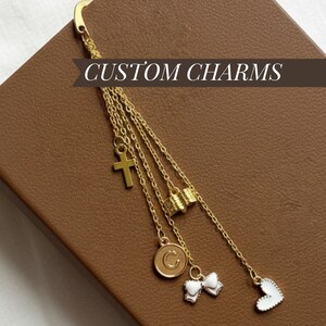 Avid Reader Gift for Book Lover Bookmark for Teacher Gift Bookish Metal Bookmark with Personalized Initial Custom Bible Study Journal Charm image 13