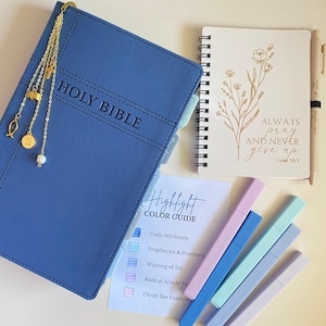 Tabbed Bible Blue NIV Bible Tabbed Faux Leather Personalized Gift for Women Large Print Bible Tabbed Gift Customized Baptism Gift Daughter