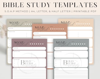 SOAP Method Bible Study Guide Digital Download Baptism Gift for Communion Girl Gift for Your Next Chapter Journal Template for Bible Verse
