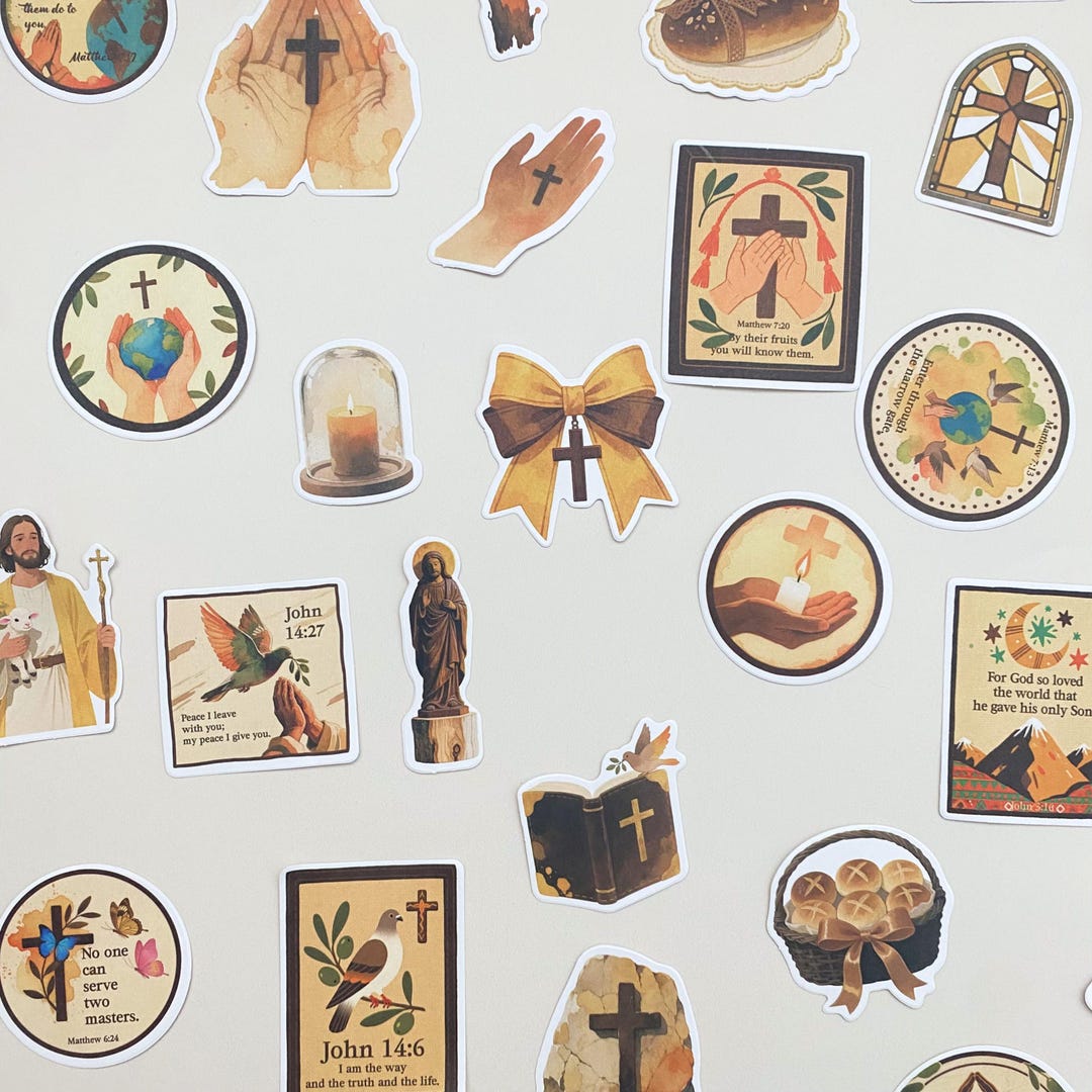 Boho Christian Sticker Pack Bible Verse Waterproof Stickers Faith ...