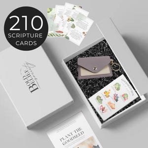 Coffret cadeau carte biblique pour mémorisation de la Bible coffret cadeau étude biblique basée sur la foi Cartes d'encouragement chrétiennes outil de croissance spirituelle
