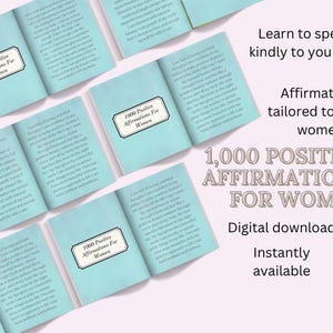 1000 Afirmações para Mulheres Download Digital | Citações de Amor Próprio, Confiança e Empoderamento | PDF de Afirmações Positivas para Imprimir