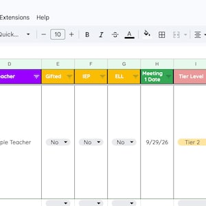 MTSS Student Profile Dashboard | Google Sheets + Apps Script | One-Click Home & School Documentation