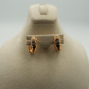 Serpenti hoop earrings solid 925 silver earrings viper earrings