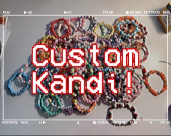 Custom Kandi Bracelet: Single or Double Strand