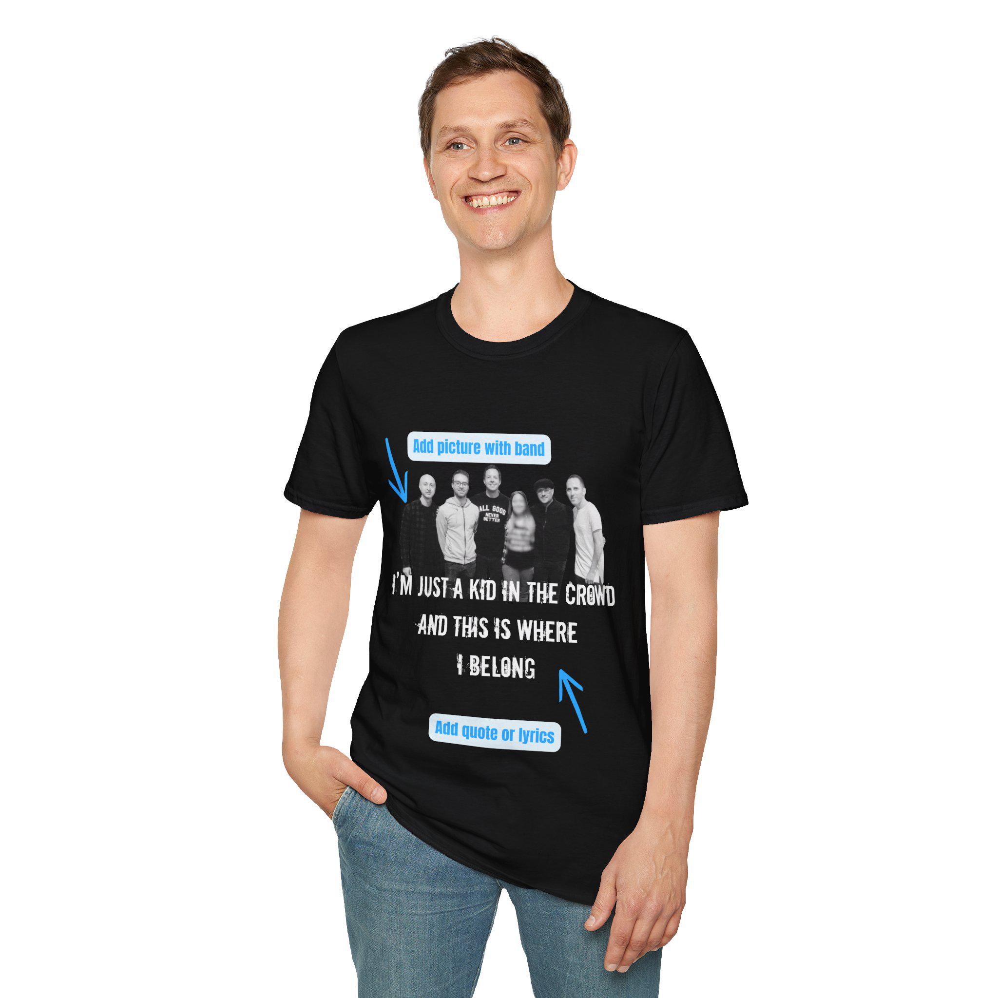 Custom Fan Tribute Concert Shirt Personalized Band Tour T-Shirt with Show Dates & Photo | Music Fan Gift | Pop Punk Fan Tee - Thumbnail 5