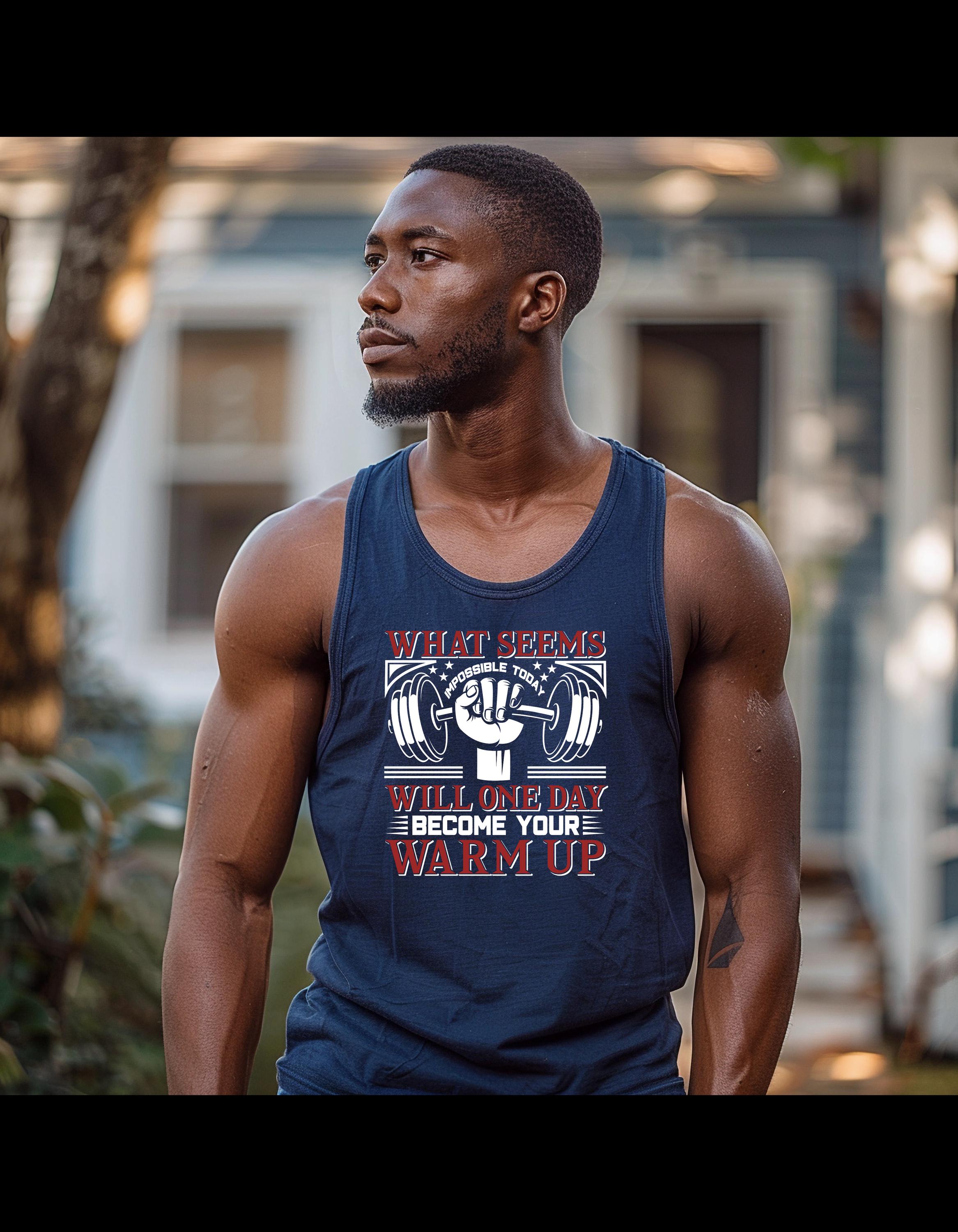 Inspirational Tank Top, Fitness Tank, Gym Apparel, Workout Shirt, Motivational Tank, Fitness Clothing, Fitness Progress Workout Apparel - Image 1