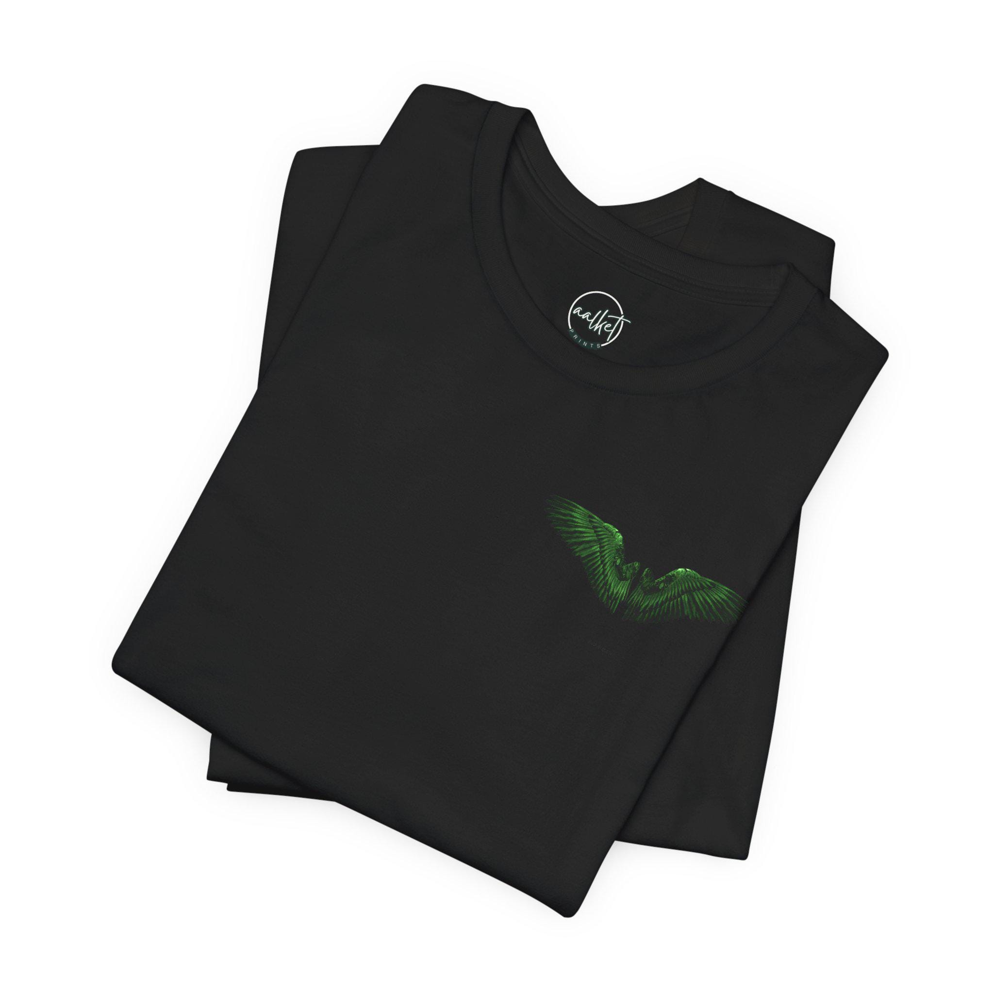 Angel of Death Graphic Tee - Unisex Short Sleeve Shirt, Cool Casual Wear, Goth Fashion, Unique Gift, Spirit Shirt - Thumbnail 4
