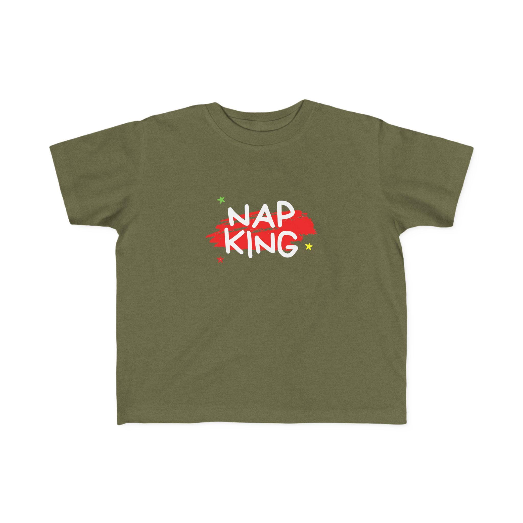 NAP KING Toddler T-Shirt, Funny Nap Shirt for Boys & Girls, Gildan 64500P Softstyle Toddler Tee, Toddler Gift Idea, Nap Time Shirt - Thumbnail 5