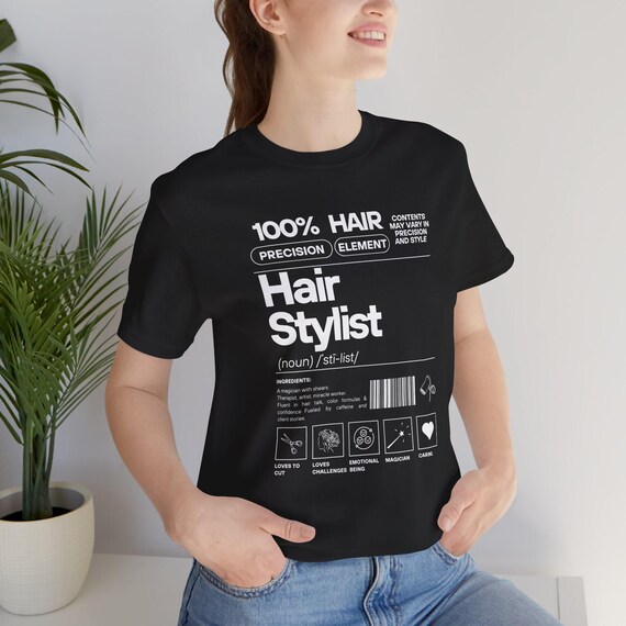 Hair Stylist Definition T-shirt: Funny Barber Salon Tee UK