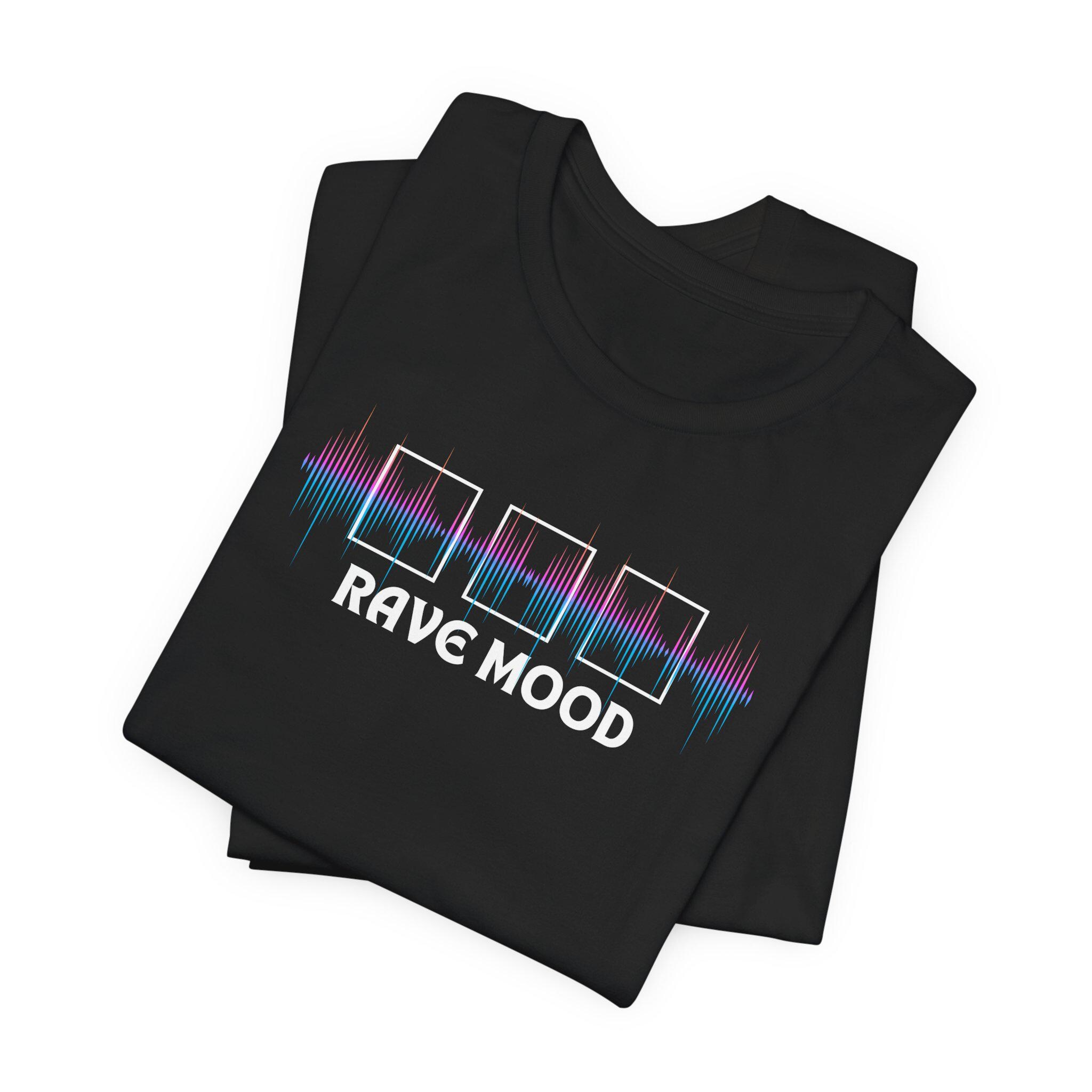 Rave Mood Tee, Perfect for Festivals, Concerts, EDM Lovers, Casual Wear, Music Events, Gift for Music Fans - Thumbnail 3