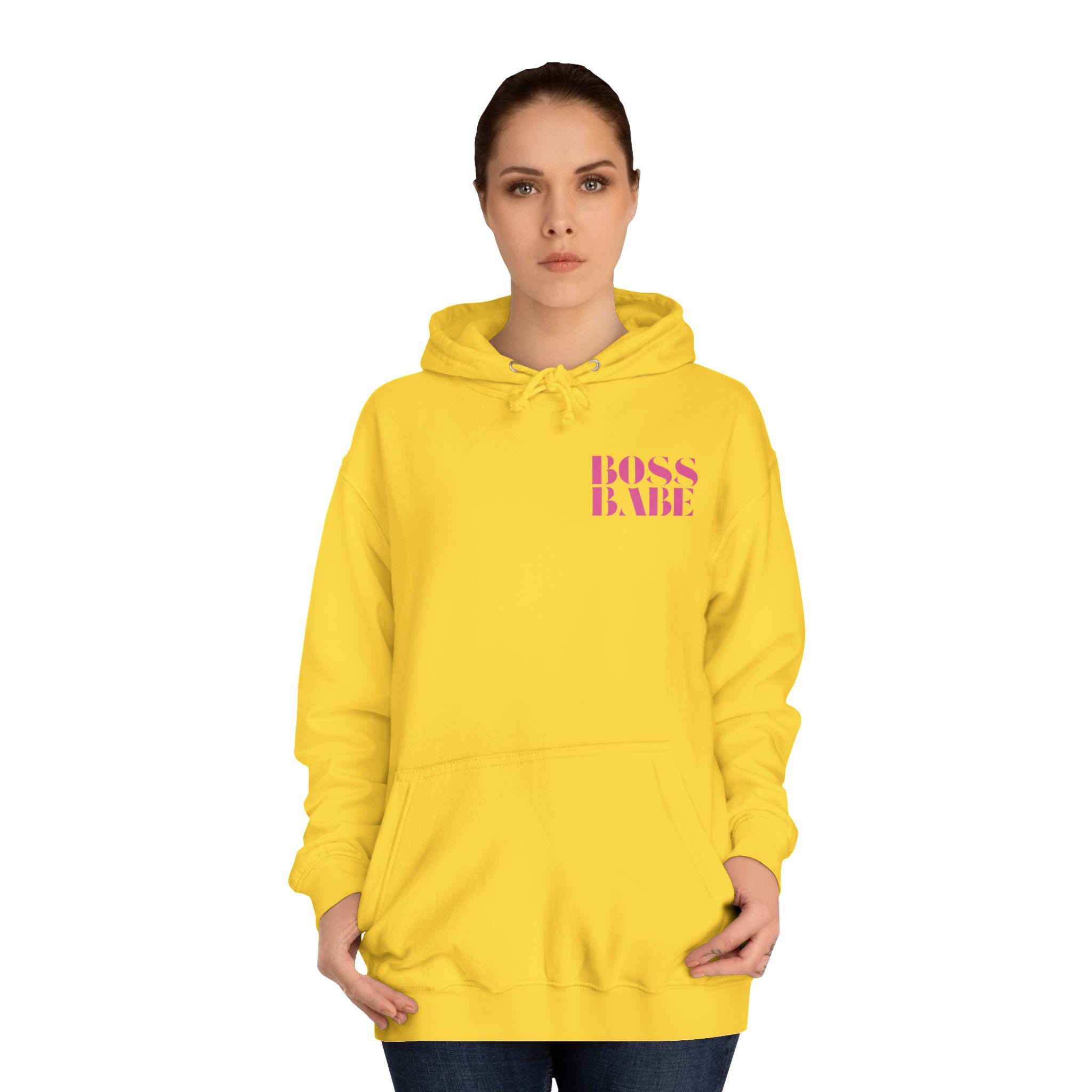 Real Boss Babe Hoodie, Empowerment Sweatshirt, Perfect for Gifts, Motivation, Casual Wear, College Life, Birthday - Thumbnail 4