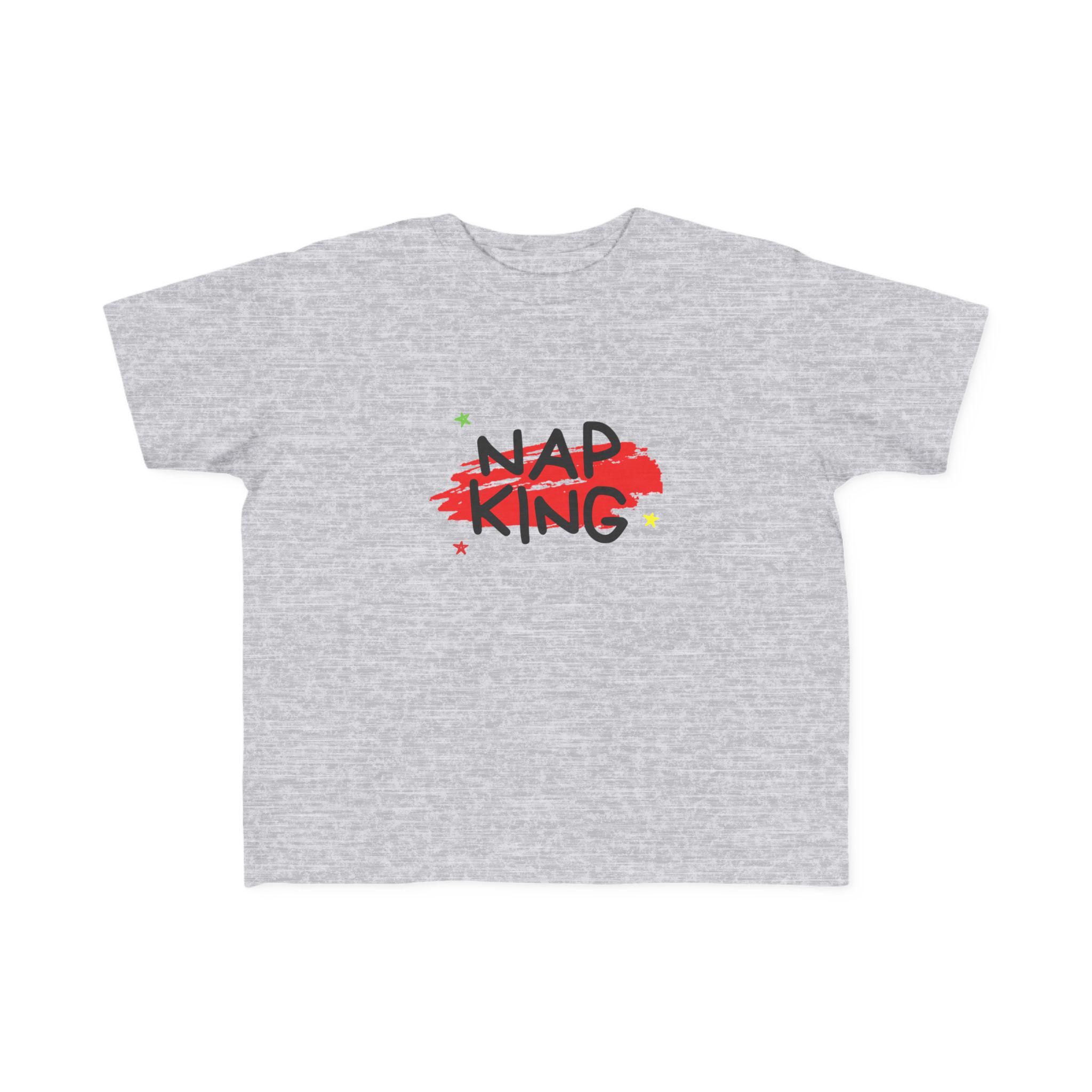 NAP KING Toddler T-Shirt, Funny Nap Shirt for Boys & Girls, Gildan 64500P Softstyle Toddler Tee, Toddler Gift Idea, Nap Time Shirt - Thumbnail 4