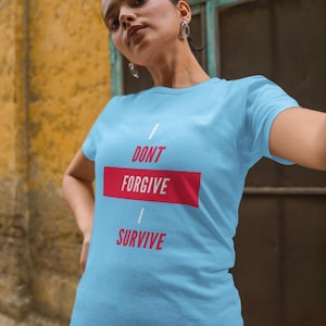 I Survive Statement Tee: Raw Survivor Ragewear - Mental Health Awareness