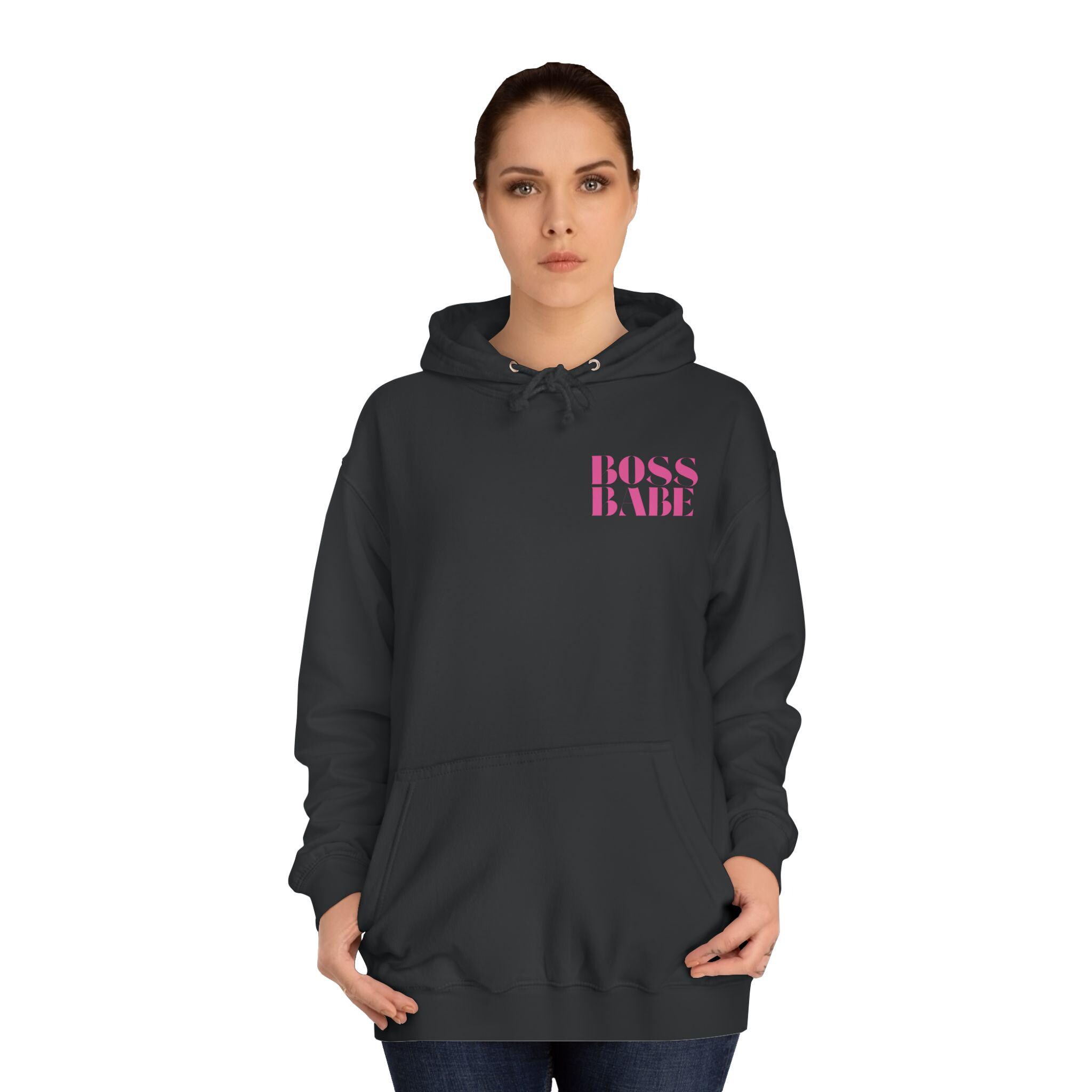 Real Boss Babe Hoodie, Empowerment Sweatshirt, Perfect for Gifts, Motivation, Casual Wear, College Life, Birthday - Thumbnail 5