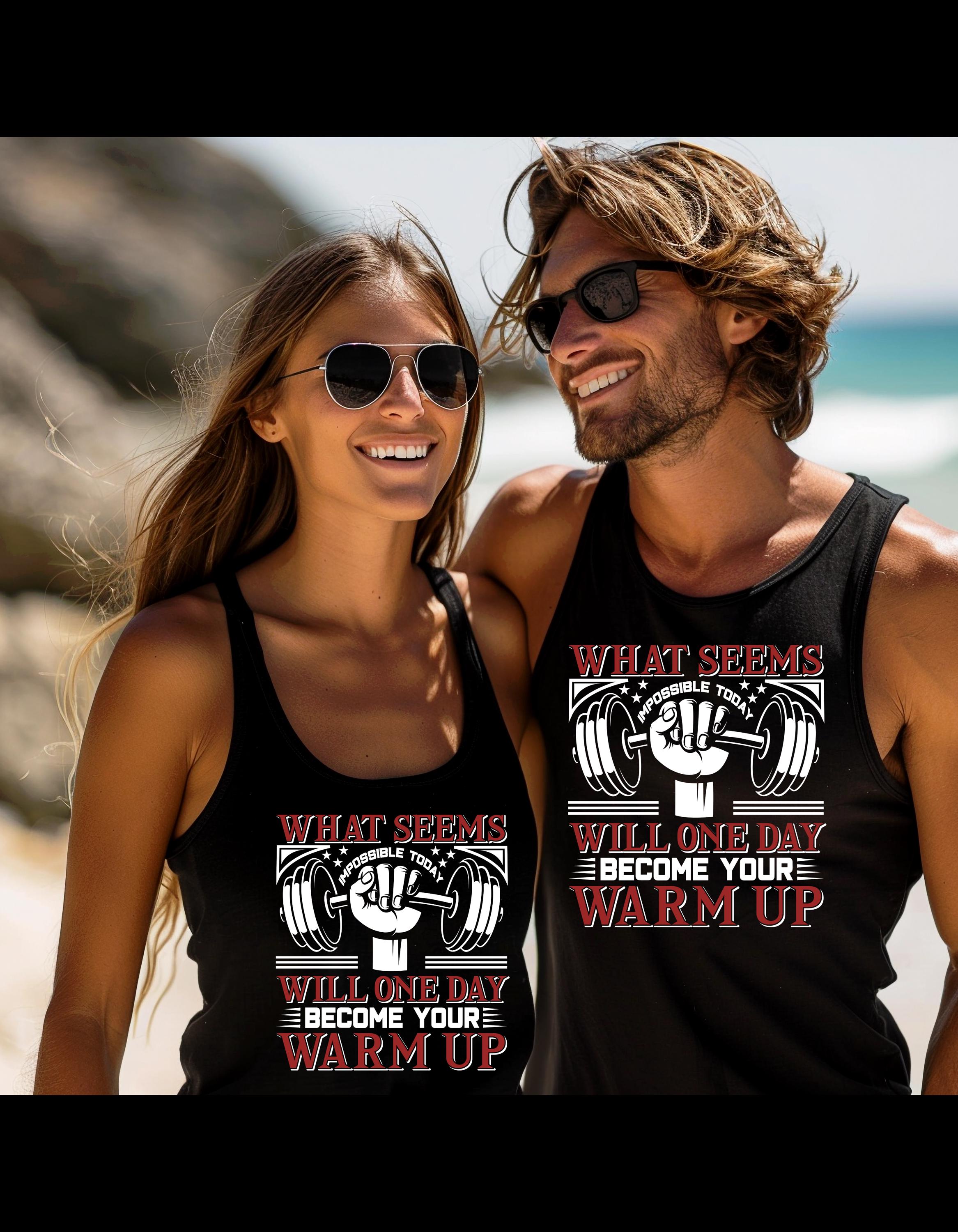 Inspirational Tank Top, Fitness Tank, Gym Apparel, Workout Shirt, Motivational Tank, Fitness Clothing, Fitness Progress Workout Apparel - Thumbnail 3