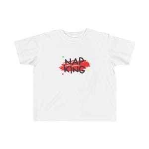 NAP KING Toddler T-Shirt, Funny Nap Shirt for Boys & Girls, Gildan 64500P Softstyle Toddler Tee, Toddler Gift Idea, Nap Time Shirt