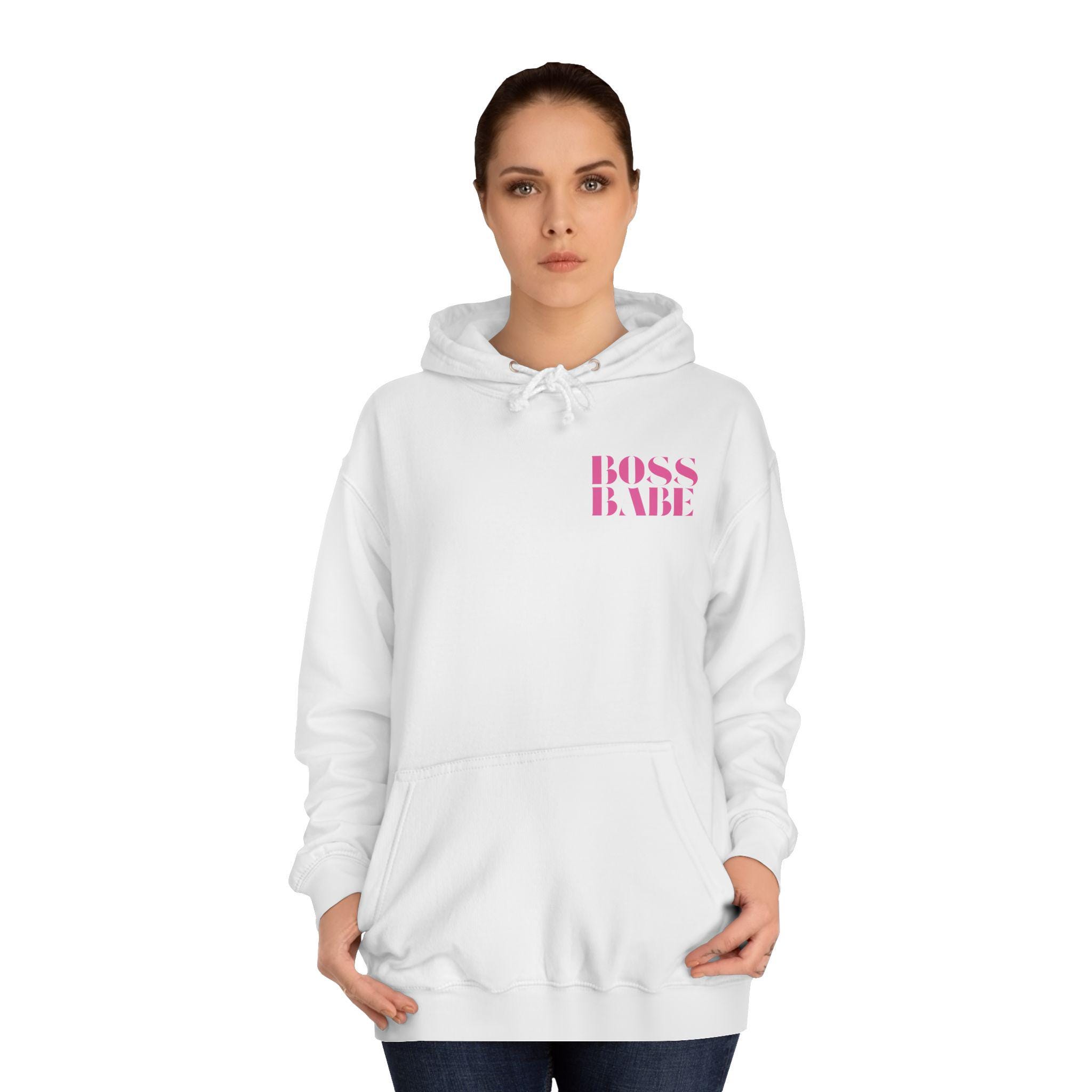 Real Boss Babe Hoodie, Empowerment Sweatshirt, Perfect for Gifts, Motivation, Casual Wear, College Life, Birthday - Thumbnail 3