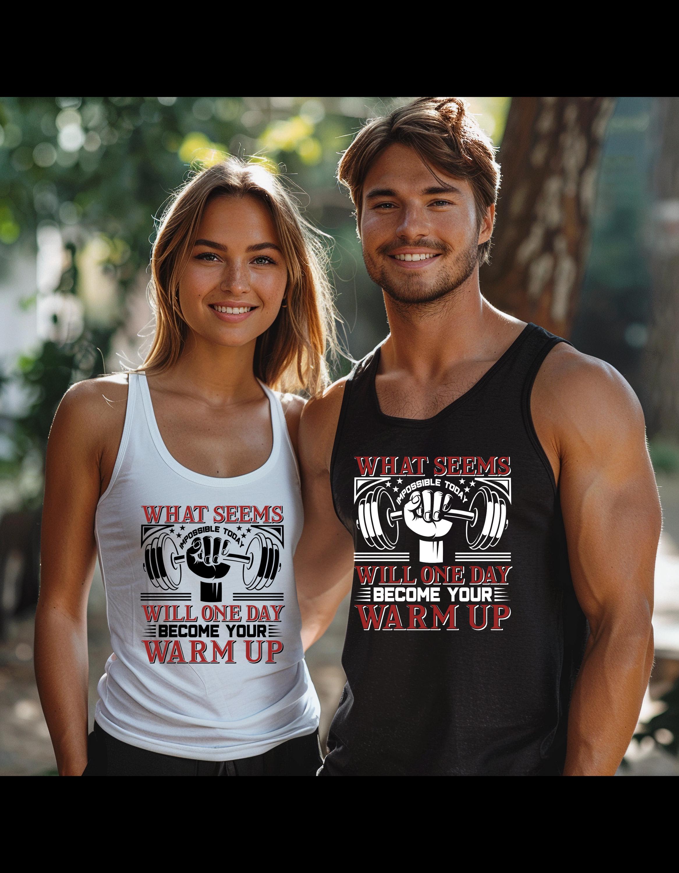 Inspirational Tank Top, Fitness Tank, Gym Apparel, Workout Shirt, Motivational Tank, Fitness Clothing, Fitness Progress Workout Apparel - Thumbnail 2