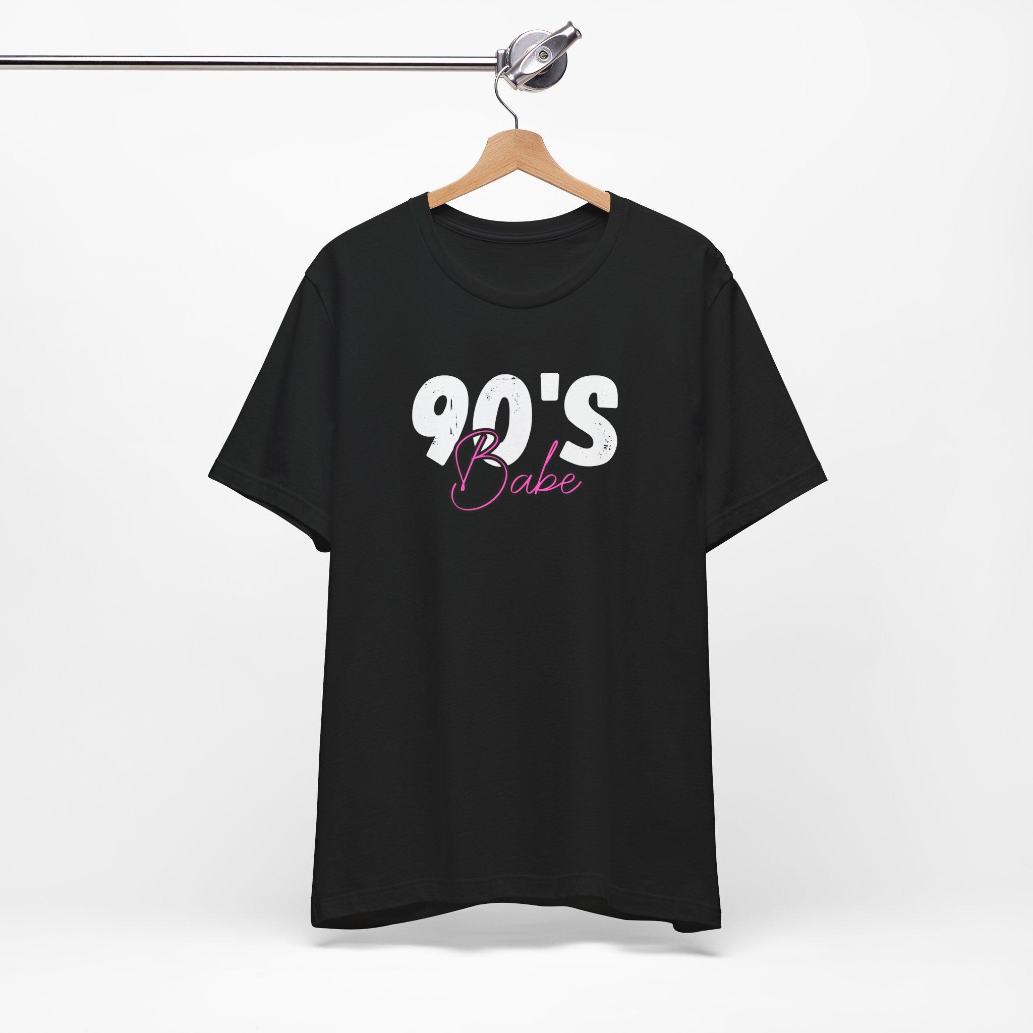 90's Babe Tee, Retro Fashion, Casual Wear, Gift for Her, 90s Nostalgia, Birthday Gift, Trendy T-Shirt - Thumbnail 7