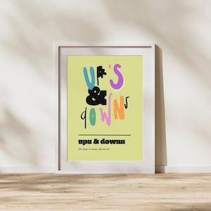 Trendy Positive Quote Print | Inspirational Typography Hand Drawn Poster | Modern Bold Print | Minimalist Retro Wall Art | Printable Decor
