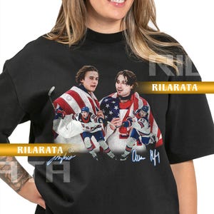 Jack Hughes & Quinn Hughes Ice Hockey Gold Medal Vintage T-Shirt Gift for Women and Man Hughes Brothers Shirt Unisex Tee Sport Sweatshirt