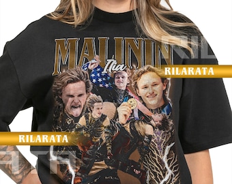 Camiseta vintage de patinaje artístico sobre hielo de Ilia Malinin, regalo para mujer y hombre, camiseta unisex, sudadera deportiva