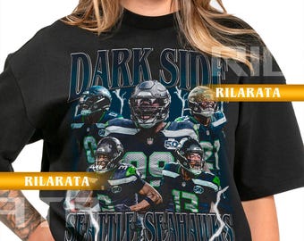 Camiseta deportiva vintage de The Dark Side Defense, Leonard Williams, DeMarcus Lawrence, Nick Emmanwori, Devon Witherspoon, Ernest Jones IV