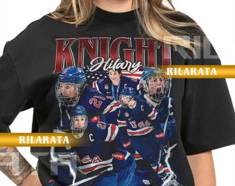Camiseta vintage de hockey sobre hielo de Hilary Knight, regalo para mujer y hombre, camiseta unisex, sudadera deportiva