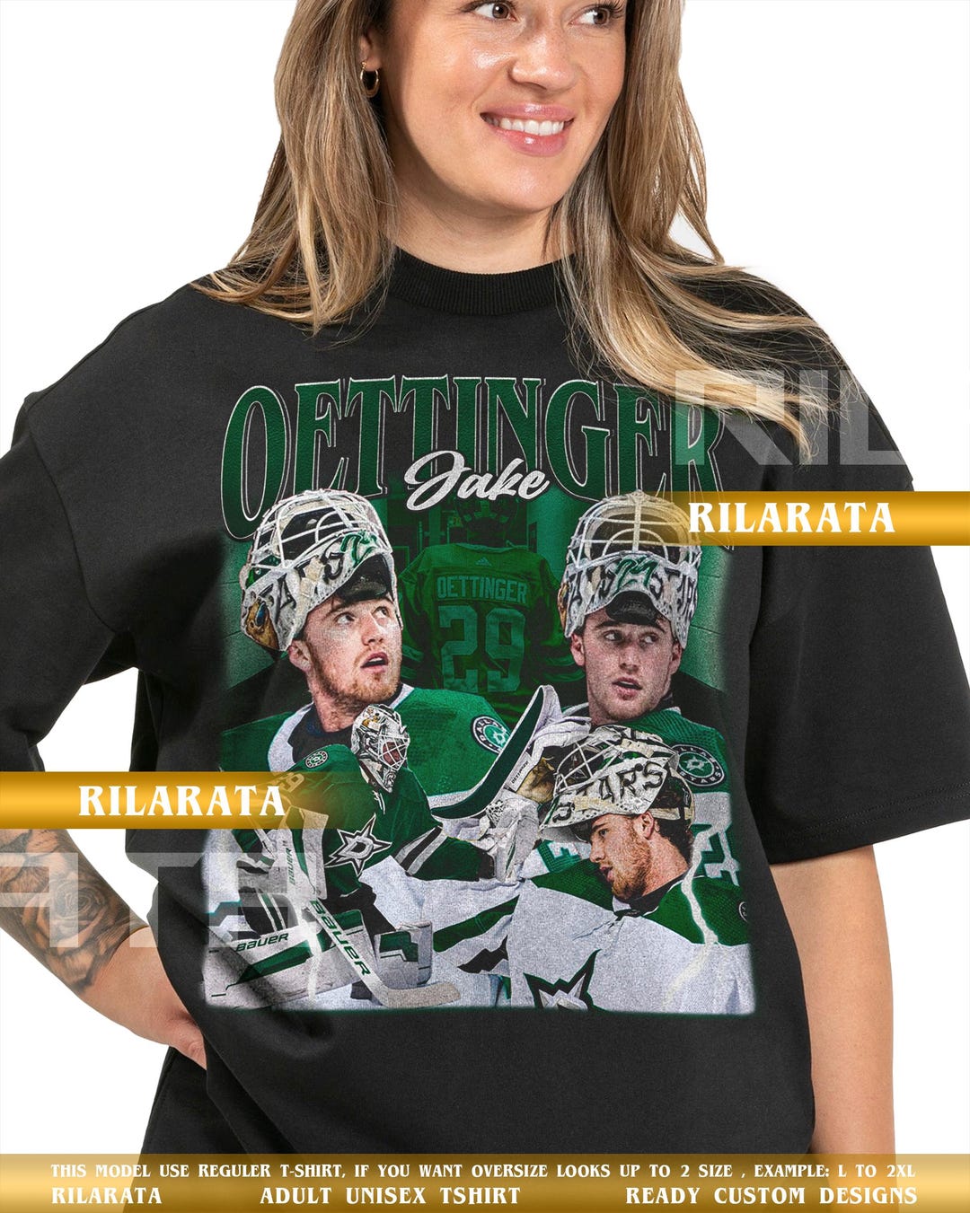 Jake Oettinger Vintage T-shirt Gift for Women and Man Shirt Unisex