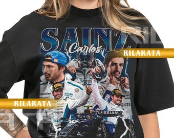 Carlos Sainz Jr Vintage T-Shirt Gift for Women and Man Shirt Unisex Tee Sport Sweatshirt