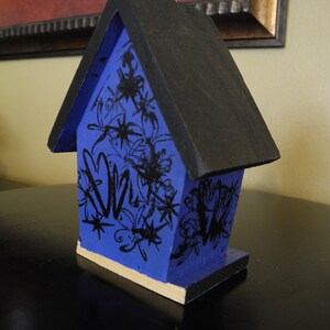 ALREADY SOLD: Primary Colors Birdhouse, wood image 2