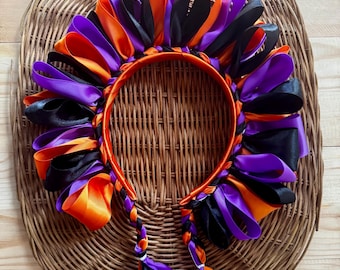 Handmade Lele Headband: Mexican Fiesta Ribbon Headband