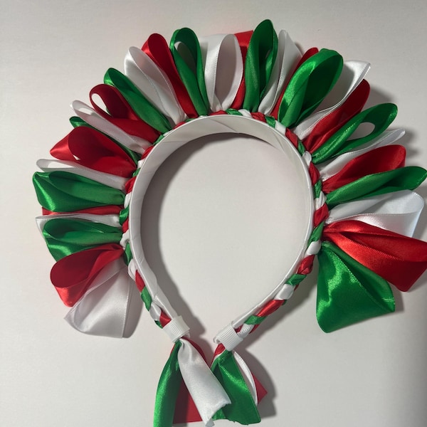 Handmade Lele Headband: Mexican Fiesta Ribbon Headband