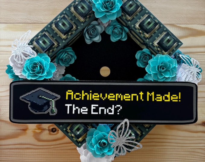 Minecraft Gradutation Craft Minecraft End Portal Graduation Cap Topper – 3D Pixel Art - Etsy