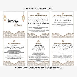 23 tarjetas de oración y Umrah Dua: imprimibles #islam #duas #umrahduasflashcards #umrahguide #umrahcards #islamicduas #duacards #digitalumrahduas