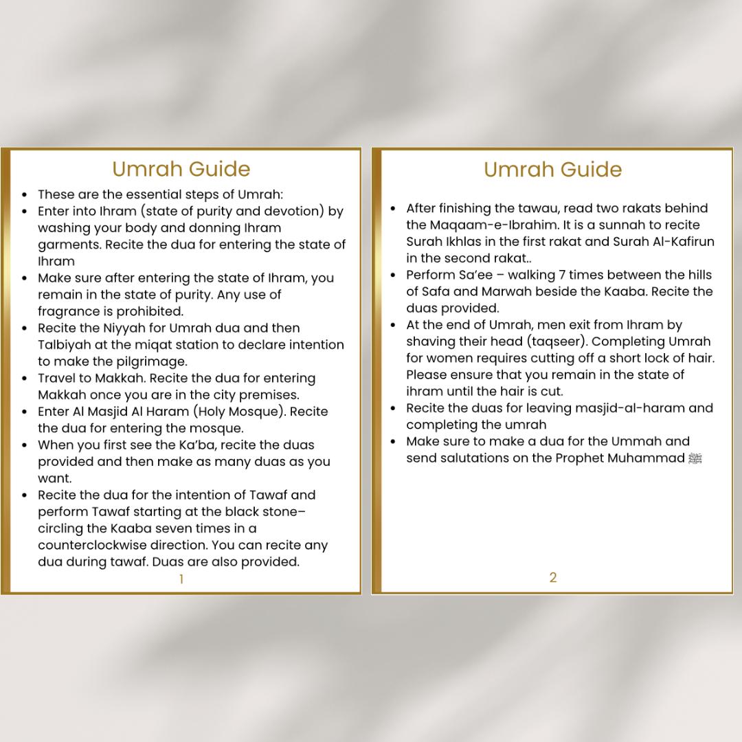 Simple Umrah Guide.pdf Umrah Duas & Guide – Passport-sized, Umrahguide, Umrahgift ...