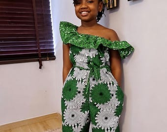 Vestido africano estampado para niña pequeña – Vestido de cumpleaños Ankara para niñas, conjunto de verano, vestido infantil hecho a mano de 1 a 5 años, para niñas