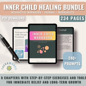 InnerChild Healing Bundle - Inner Child Works - Inner Child Workbook- Journal Inner Child Workbook Shadow Work Journals - Heal Inner Child