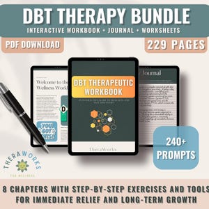 DBT Therapy Worksheet DBT Workbooks - Therapy Workbook DBT Journal Dbt Bundle - Therapie Dbt Coping Skills Dbt Cheat Sheets - Dbt?skills