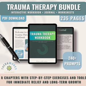 Trauma Bundle - Trauma Therapy Worksheets Trauma Journal Prompts - Trauma Healing Workbook Trauma Self Help Printables - PTSD Healing