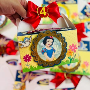 Boîtes de cadeaux de princesse, cadeaux de Noël blanche neige, cadeaux de princesse blanche neige, boîtes de bonbons blanche neige.
