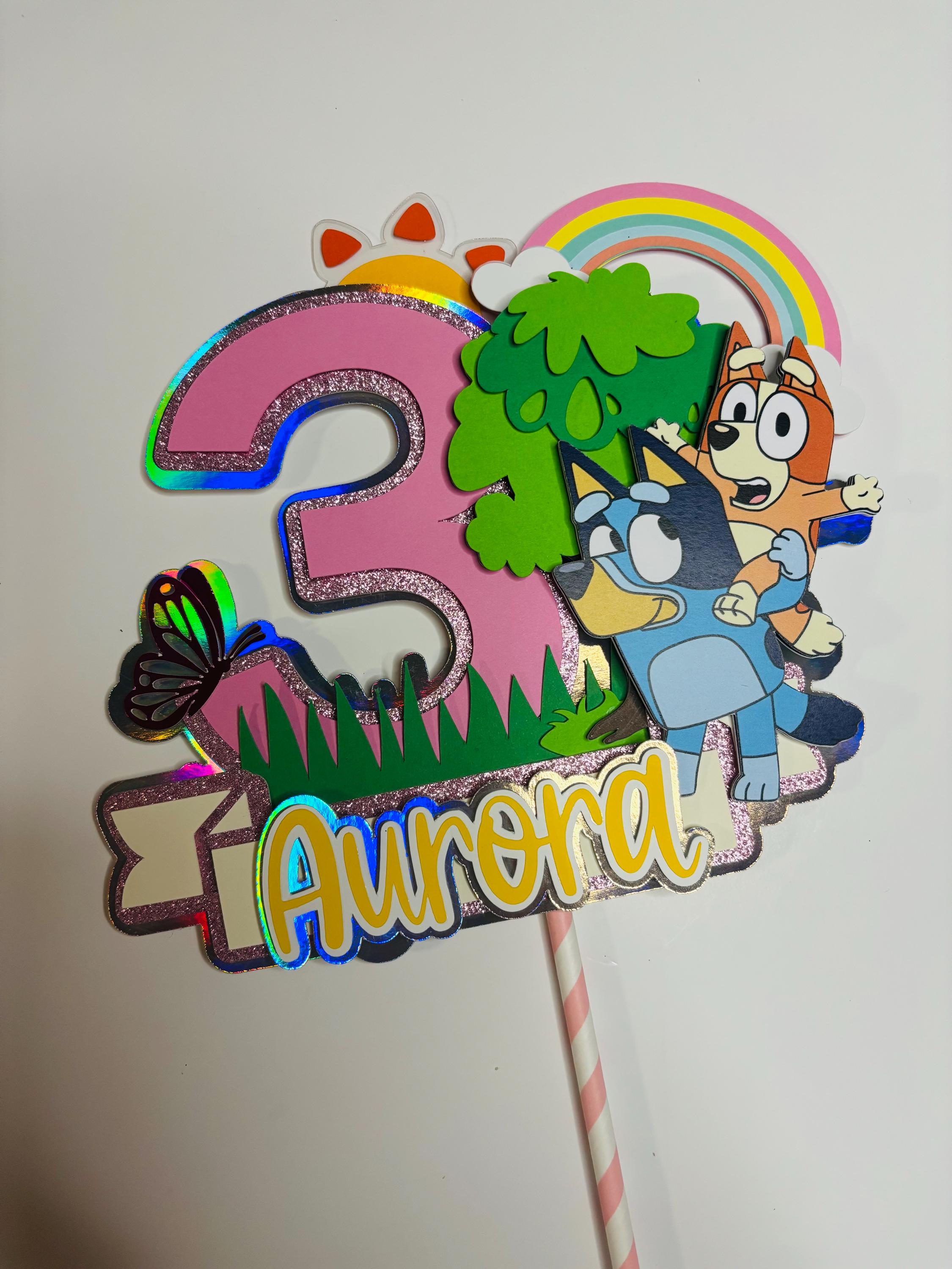 Bluey Birthday Cake Topper