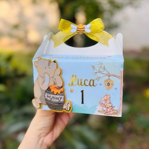 Winnie the Pooh Favor Boxes, Pooh Gift Boxes, Candy Winnie the Pooh Favors, Boxes for Party Treats, Decorative Favor Boxes