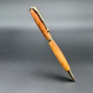 Caneta de madeira de oliveira {Slim Line}