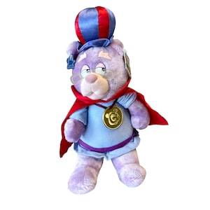 DISNEY GUMMI BEARS Zummi Plush 1985 Vintage Toy With Tags Medallion Collectible