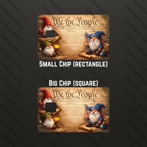 We the People Gnomes Credit Card Laminated Sticker image 2
