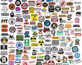 Blue-Collar Glossy Laminated Sticker Mystery Pack