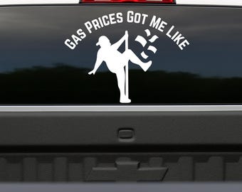 Dad Bod Gas Prices Funny Vinyl Car Truck Decal Sticker